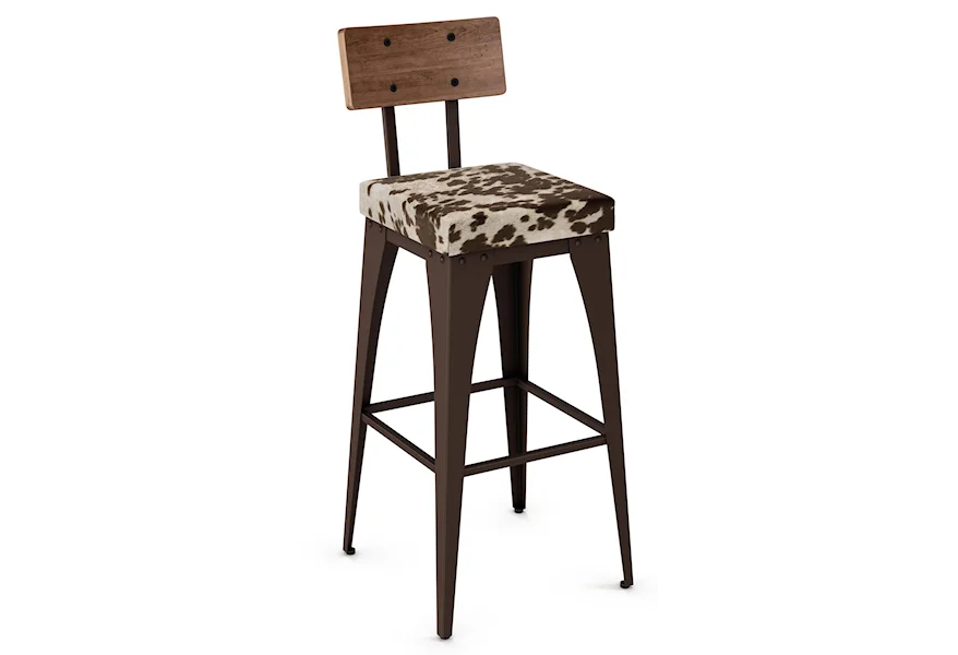 Industrial - Amisco Upright 30" Barstool by Amisco at Esprit Decor Home Furnishings